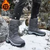 Nette schoenen Snowboots voor heren Winter Katoen Ronde neus Platform Buiten Warm Pluche Explosieve stijl Waterbestendig Antislip Winterlaarzen voor heren 231122