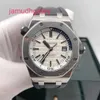 Ap Swiss Luxury Watch Royal Oak Offshore Series 15710st Oo A002ca.02 Orologio da polso 42mm Piatto bianco Orologio da uomo 16 Set completo