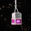 Innovative Diamond Perfume Bottle mounted drill piece perfume pendant with Hang Rope for Car Decorations Air Freshener Kqtpx