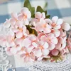 装飾的な花1PCシミュレートされたオフィスの装飾Flowerhy Drangea Pography Propograbs Wedding人工的なアレンジメント家庭用装飾品