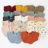 Cotton Gause Baby Bibs Solid Color Infant Bib Newborn Burp Cloths Bandana Scarf For Kids Newborn Boy Girls Feeding Saliva Towel