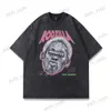 T-shirts pour hommes Vintage Lâche Basketball Graphique Mode Rétro Lavage Été Le Ver Dennis Rodman T-shirt surdimensionné T-shirt Tops Hommes Harajuku T231122