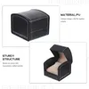 Watch Boxes Single Box- PU Wristwatch Display Case Bracelet Jewelry Box Organizer Slot Gift Holder