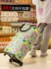 Shoppingväskor sidväska för damer bärbar vikare stormarknad med hjul återanvändbara kvinnor hand lågt pris