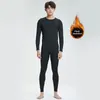 Autres articles de sport Ski Vêtements de séchage rapide pour hommes Équipement Sous-vêtements chauds Pantalons serrés Sportswear Costume de course Doublure intérieure en peluche Hiver 231122