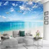 Papier peint 3d moderne Po, papier peint Mural 3d, belle et romantique vue sur la mer, revêtement Mural pour salon et chambre à coucher, HD Wallpaper282j