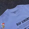 Men's TShirts Raf Simons Character Po Letter Print Short Sleeve Tshirt Men Women Loose Hiphop Top Tee 230421