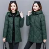 Vestes Femmes MidAged Femmes Veste 2023 Hiver Down Coton Manteau Femme Chaud À Capuche Puffer Parka Casual Lâche Rembourré Tops 231122