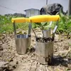 Other Garden Tools Thickened stainless steel seedling transplanter digging hole sowing tool planting vegetable gardening 230422