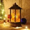 Ljushållare Jul LED Lykta Xmas Santa Decor Light Torch Acrylic Flimrande Fake Tealight Bulk For Wedding