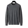 Men's Casual Shirts Thickening Thermal Sweater Boys Autumn And Winter Gray Trendy Versatile Slim-Fit Long Sleeve Outdoor Men