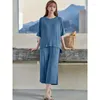 Vêtements de nuit pour femmes Pijama Mujer décontracté à manches courtes Capri pantalon costume lâche Modal printemps été pyjamas pour femmes vêtements de maison