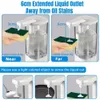 Badaccessoireset Smart Touchless Automatische afwasmiddeldispenser voor aanrecht 550 ml Hoge capaciteit Wasmiddel besparen Vloeibaar wasmiddeldispenser 231122