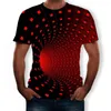 Heren t shirts mannen grappige 3D t-shirt zomer Vertigo bedrukte compressie hypnotische mannelijke tops shirt casual Harajuku korte mouw feest heren tees