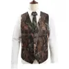 Bruidegom Vesten 2023 Camo Country Farm Bruidsjonkers Vest Slim Fit Heren Pak Prom Bruiloft Vest Kledij Hunter Vestaddbow Real Drop Deliv Dhdi6