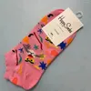 Chaussettes féminines heureuses à basse bouche peu profonde bouche nue coton 36-40