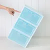 Clear plastic shoe storage box Thickened flip drawer Dustproof Sneaker Organizer High Heels Boxes Candy Color Stackable Shoes Container Qlbq
