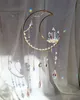 Decoraciones de jardín Magic Moonstone Cuarzo Mariposa Suncatcher Rainbow Maker Home Mooncatcher para ventana 230422