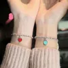 Link Chain Bracelets Charms Heart Braclet Bangles Beads Femme Gifts For Women Female Bracelets Stainless Steel Jewelry Bracelets