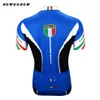 Tour 2017 maillot de cyclisme hommes bleu italie pro équipe vêtements vêtements de vélo NOWGONOW tops course sur route montagne Triathlon été Maillot Ci295h