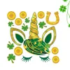 Väggklistermärken 1PC Creative Sticker Självhäftande Irland St. Patricks Day som är avtagbar för hems sovrumsdekoration (