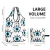 Shopping Bags Magic Eyes Charm Grocery Tote Women Custom Black Evil Eye Amulet Boho Pattern Shopper Shoulder Bag Big Handbags