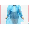 Raincoats jetables Adt d'urgence imperméable à capuche Poncho Voyage Cam Must Manteau de pluie Uni One Time Rainwear Drop Livraison Home Garden Ho Dh1Hy