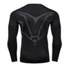 Men's T-Shirts Winter Men Long Sleeve Running Sports T Shirt Clothing Mens Thermal Muscle Bodybuilding Gym Compression Quick dry Tights Shirt J231121