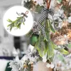 Flores decorativas, decoraciones navideñas, adorno de muérdago, selección falsa, ramas artificiales, tallo de flores de gran tamaño