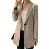 Ternos femininos blazer mulher roupas colorblock solto casacos para mulher jaqueta preta 2023 moda coreana outerwears elegante em