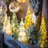 Christmas Decorations Glass LED Night Lights Luminous Decoration Home Living Room el Table Bedside Desktop Atmosphere Decorative Ornament 231121