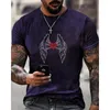 Men's T Shirts Fashion Men's Clothing High Quality Oversized Tee Y2k Wing Rhinestone Designer Short Sleeve Tops Holyday Casual Street