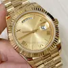 Luxo masculino Moda feminina 41mm Golden Watches Golden Designer Mecânico Mulheres Log Watch 904L Marca de aço inoxidável Men Wristw202p