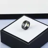 Designer Herzring für Herren Womens Schwarz weiß Keramik Liebesringe High-End-Qualität Paare Eheringe mit Box Designer Bague G777