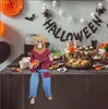 Figurine di oggetti decorativi 2023 Ultimi regali della notte dell'orrore Divertenti scheletri di Banjo da duello animati luminescenti per Halloween