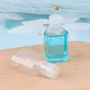 30ml hand sanitizer PET plastic bottle with flip top cap square bottles for cosmetics Essence Afwiu