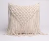 Pillow Hand-woven Cotton Thread Cover With Tassels Colorfu Macrame Geometry Bohemia Ethnic 45x45cm Home Decoration /Decorativ