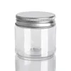 30 40 50 60 80ml Plastic Jars Transparent PET Storage Cans Boxes Round Bottle with Plastic/Aluminum Lids Allec