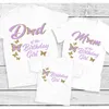 Família com roupas de moda Família Matching Roupfits Gold Birthday Girl Tshirt Wild Tops Tam camise