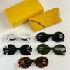 Okulary przeciwsłoneczne dla mężczyzn okulary przeciwsłoneczne Designerskie okrągłe okulary hiszpańskie luksusowe odcienie modowe Model 40091 z obudową 6 kolorami octan 1: 1