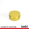 Gold Aluminum Containers Cosmetic Jars Tin for Lip Balm Cream Cosmetic Tea or Tobacco 5ml - 250ml Gcpvq