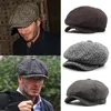 Berretti Autunno e Inverno Caldo Berretto piatto ed Maschio Casual Cappello ottagonale Man Restore Beret Dad sboy 230421