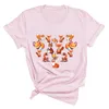 Camisetas femininas femininas Lady Cartoon Foxs 2023 Fall Autumn Camise
