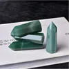 Natural crystal point green jade energy tower Arts Ornament Mineral healing wands reiki raw ability quartz pillar Jwbrl