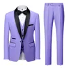 Erkek Suit 2023 Renk Eşleşen İş İş Kıyafet Mc Host Düğün Üç Parçası