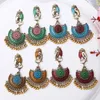 Висячие серьги Jhumka Слон Цыганские афганские украшения Ретро Этнические антикварные бусины с кисточками для женщин Богемный подарок
