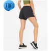 Womens Lu-33 Yoga Shorts Hoty Hot Pants Pocket Quick Dry Up Gym Clothes Sport Outfit Breatble Fitness High Elastic Midist Leggings66