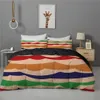 침구 세트 럭셔리 지오메트리 킹 Quuen Duvet Quilt Cover 220/240/260 북유럽 침대 스프레드 2 인 더블 침대 커버 150 겨울 230422 세트