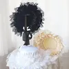 Party Supplies Lace Gothic Bonnet Hat Women Victorian Vintage Style Head Wear