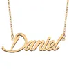 Pendant Necklaces Daniel Name Necklace For Women Stainless Steel Jewelry 18k Gold Plated Nameplate Femme Mother Girlfriend GiftPendant